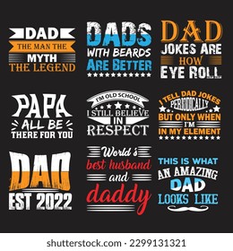 Fathers day t shirt design bundle