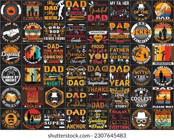 Father's day t shirt design bundle