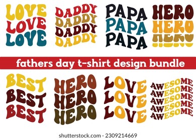 Väter Tag-t-Shirt-Design, Papa, Papa, Papa, Papa, Opa