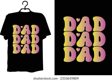 Father's day t shirt design vector