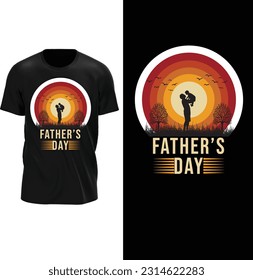 Father's day t shirt design vector file