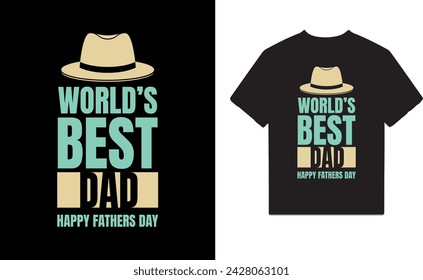 Fathers Day T shirt Design Best Dad
