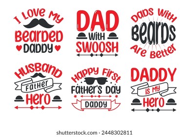 father's day t shirt design bundle