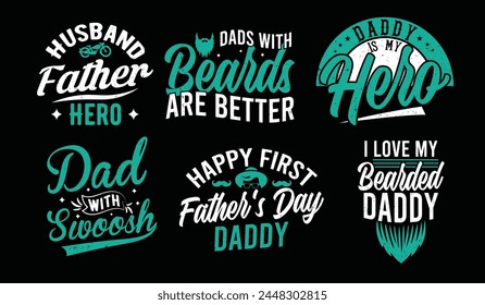 father's day t shirt design bundle