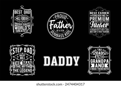 Father's Day T Shirt Design Bundle