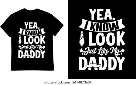 FATHER'S DAY T SHIRT DESIGN ILLUSTRATION GRAPHIC 