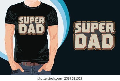 Vatertag T-Shirt Design-Typografie Papa Papa Papa T-Shirt Design-Design