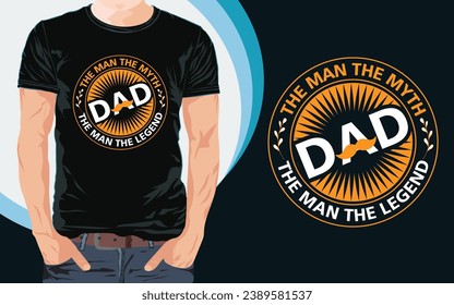 Vatertag T-Shirt Design-Typografie Papa Papa Papa T-Shirt Design-Design