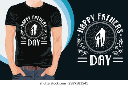 Vatertag T-Shirt Design-Typografie Papa Papa Papa T-Shirt Design-Design