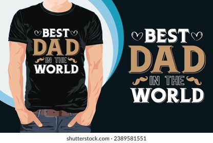 Vatertag T-Shirt Design-Typografie Papa Papa Papa T-Shirt Design-Design