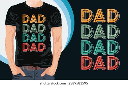 Vatertag T-Shirt Design-Typografie Papa Papa Papa T-Shirt Design-Design