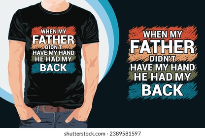 Vatertag T-Shirt Design-Typografie Papa Papa Papa T-Shirt Design-Design