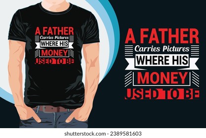 Vatertag T-Shirt Design-Typografie Papa Papa Papa T-Shirt Design-Design