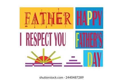  Father's day T- shirt and Father's Day poster or banner template and  background.Greetings and presents for Father's Day in flat lay styling.Promotion and shopping template for love dad