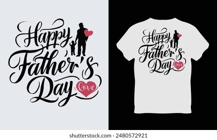 Father's day t shirt vector illustration