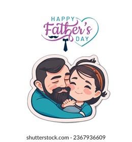 Fathers day template for social media