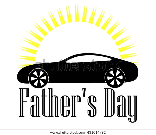 Fathers Day Text On White Background Stock Vector Royalty Free