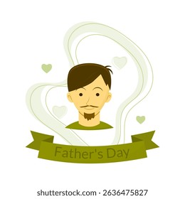 father's day theme. decoration. celebration. special day. vector illustration