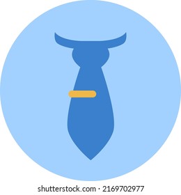 Fathers day tie, illustration, vector on a white background.