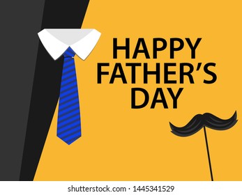 Father's Day, with tie logos and typography