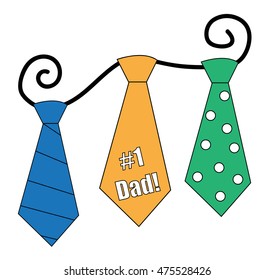 Fathers Day Ties Stock Vector (Royalty Free) 475528426 | Shutterstock