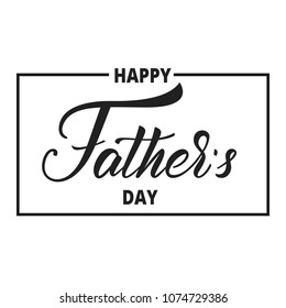 Fathers Day. Trendy lettering logo for Father's Day