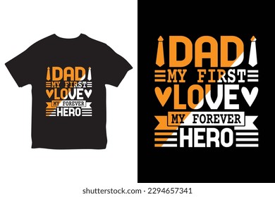 Fathers day tshirt, Dad, Happy father's day, fathers, Best papa  vector, Dad T-Shirt Design
