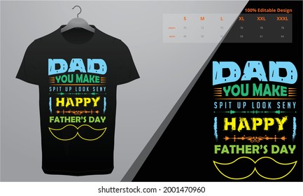 Father's day t-shirt. Dad the man the legend Funny quotes. T-shirt Design template for Fathers' day.