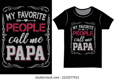 Father's day t-shirt. Dad SVG Typography t-shirt design.