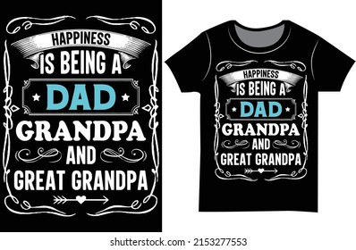 Father's day t-shirt. Dad SVG Typography t-shirt design.