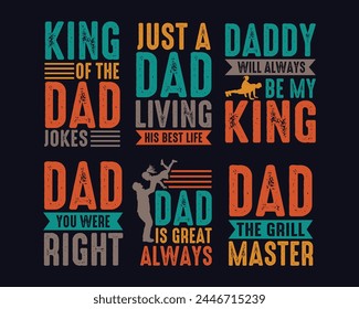 father's day t-shirt design bundle