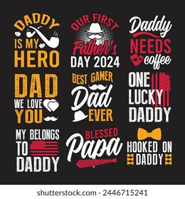 father's day t-shirt design bundle