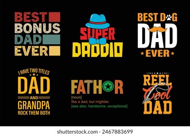 Father's Day T-shirt Design Bundle
