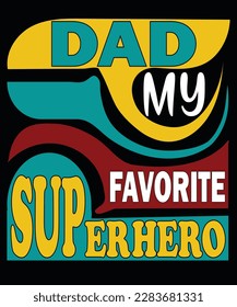 A Father's Day t-shirt design could feature a humorous or heartfelt message celebrating dads and fatherhood.