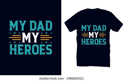 Fathers Day T-Shirt Design With Dad
