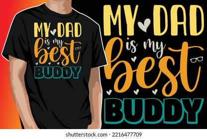 Father's Day T-shirt Design Daddy Papa Dad Grandpa