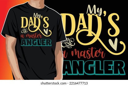 Father's Day T-shirt Design Daddy Papa Dad Grandpa