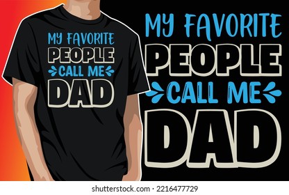 Father's Day T-shirt Design Daddy Papa Dad Grandpa