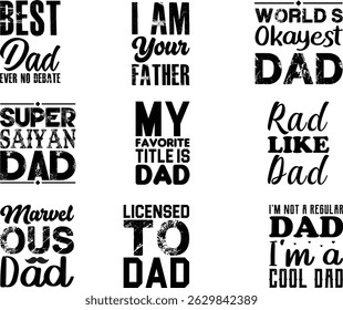 Fathers day t-shirt design eps file