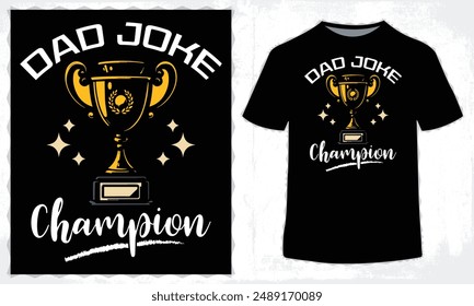 Father's Day T-Shirt Design in Illustration.
