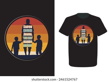 Father's day t-shirt design, matching fathers day shirts, fathers day shirts for dad and son, fathers day  vector