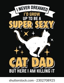 Fathers day t-shirt design and print template. Easy to editable and high quality file.