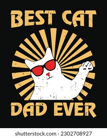 Fathers day t-shirt design and print template. Easy to editable and high quality file.