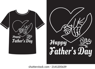 Father's day t-shirt design template