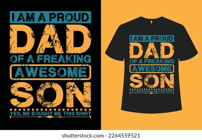 Father's day T-shirt design template image.vector best for t-shirt clothing poster stickers and others. Happy father's day. fathers design. Father's Day and birthday vector funny t-shirt design.