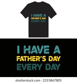 Father's Day T-Shirt Design Template