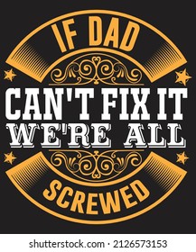 Father's Day T-shirt Design Vector