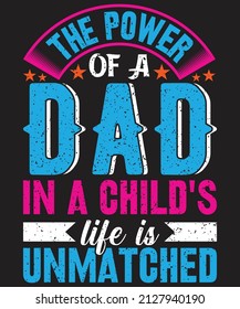 Father's Day T-shirt Design Vector