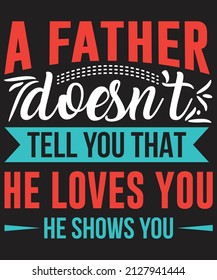 Father's Day T-shirt Design Vector