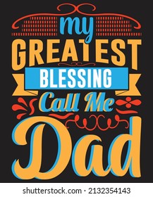 Father's Day T-shirt Design Vector For Graphics